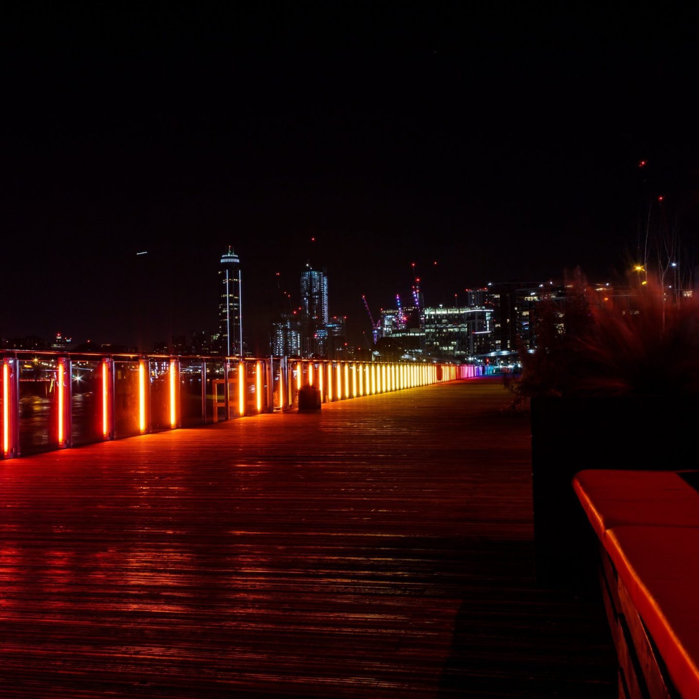 Battersea Power Station Light Festival - Eternal Sundown on The Coaling Jetty 2