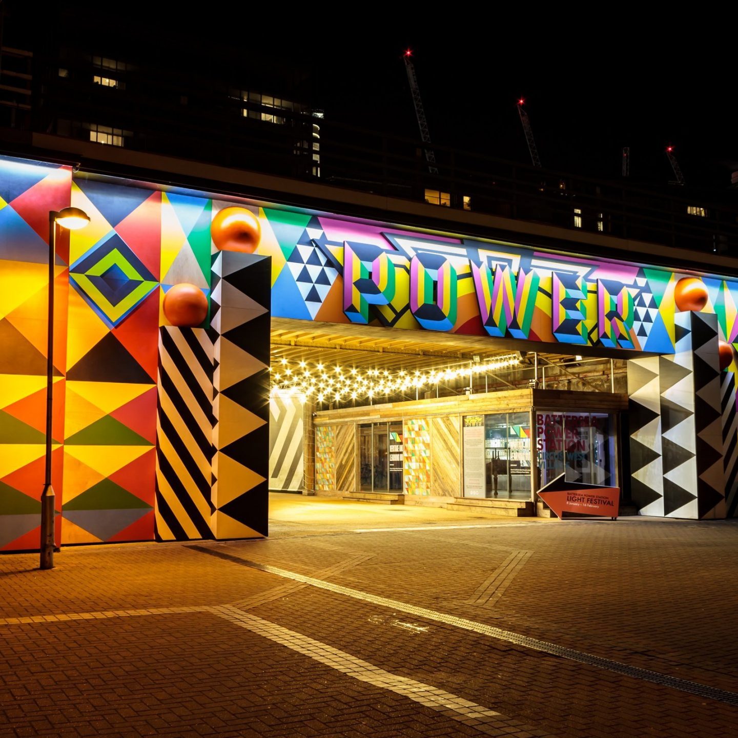 Battersea Power Station Light Festival - Railway Bridge