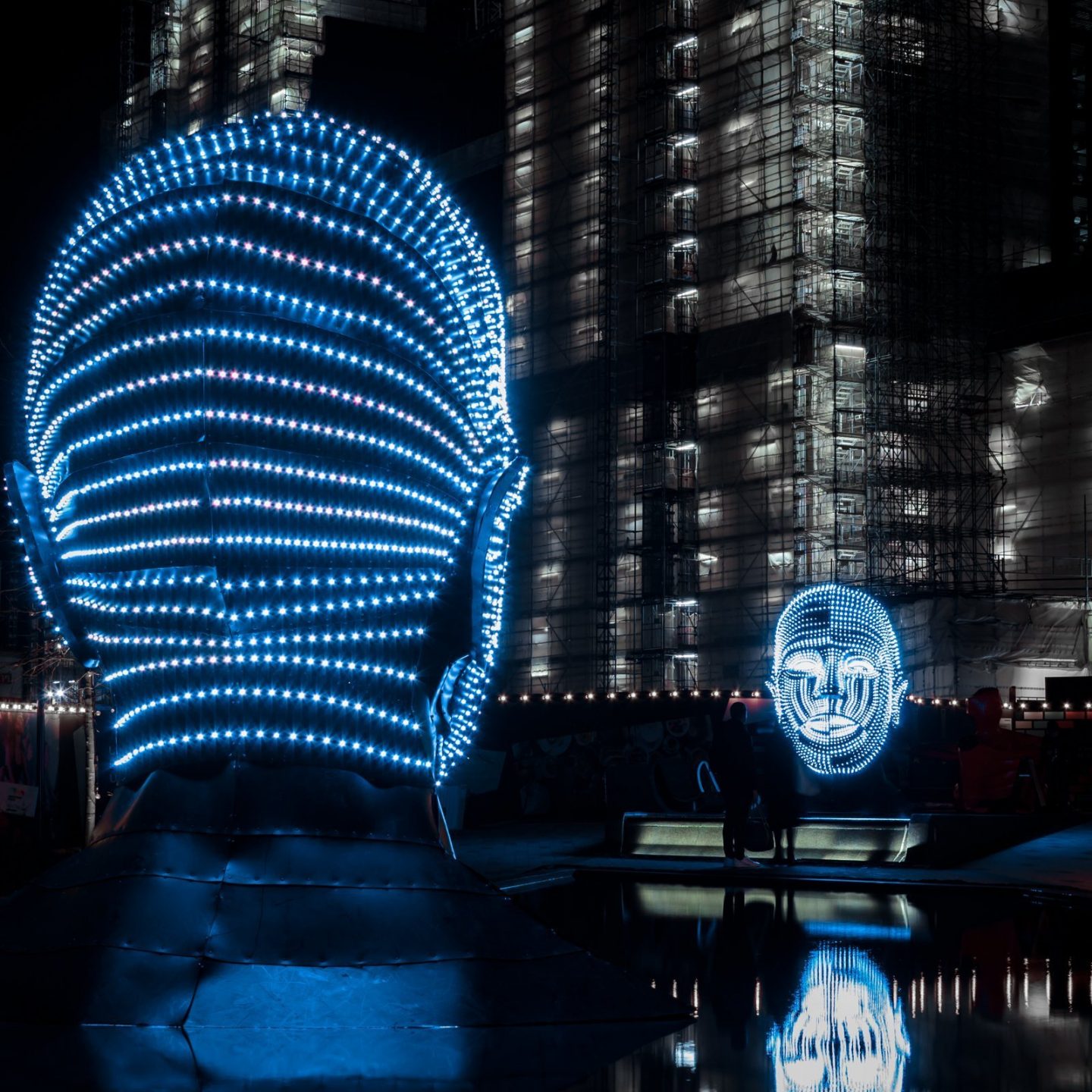 Battersea Power Station Light Festival - Talking Heads 1