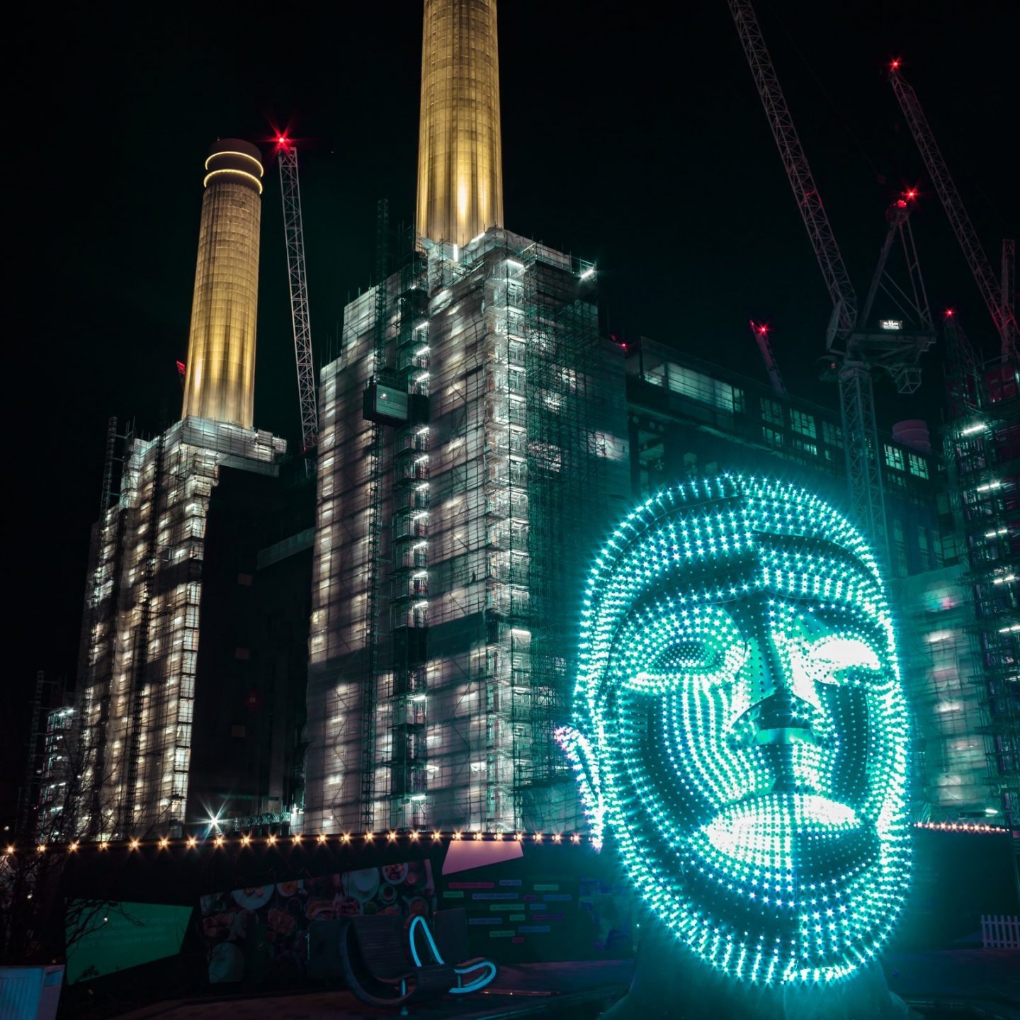 Battersea Power Station Light Festival - Talking Heads 10