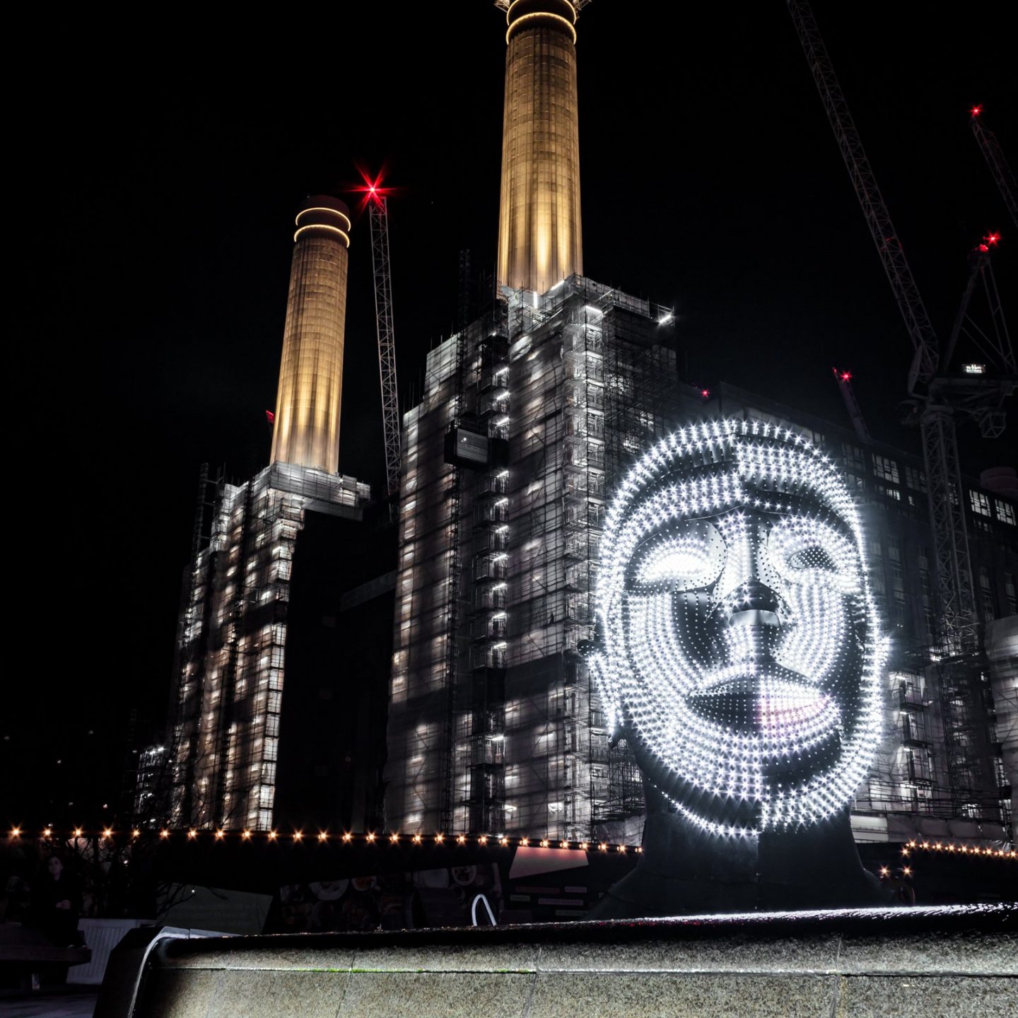 Battersea Power Station Light Festival - Talking Heads 13