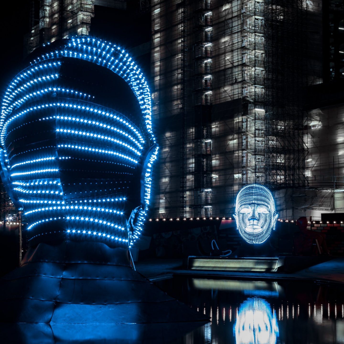Battersea Power Station Light Festival - Talking Heads 2