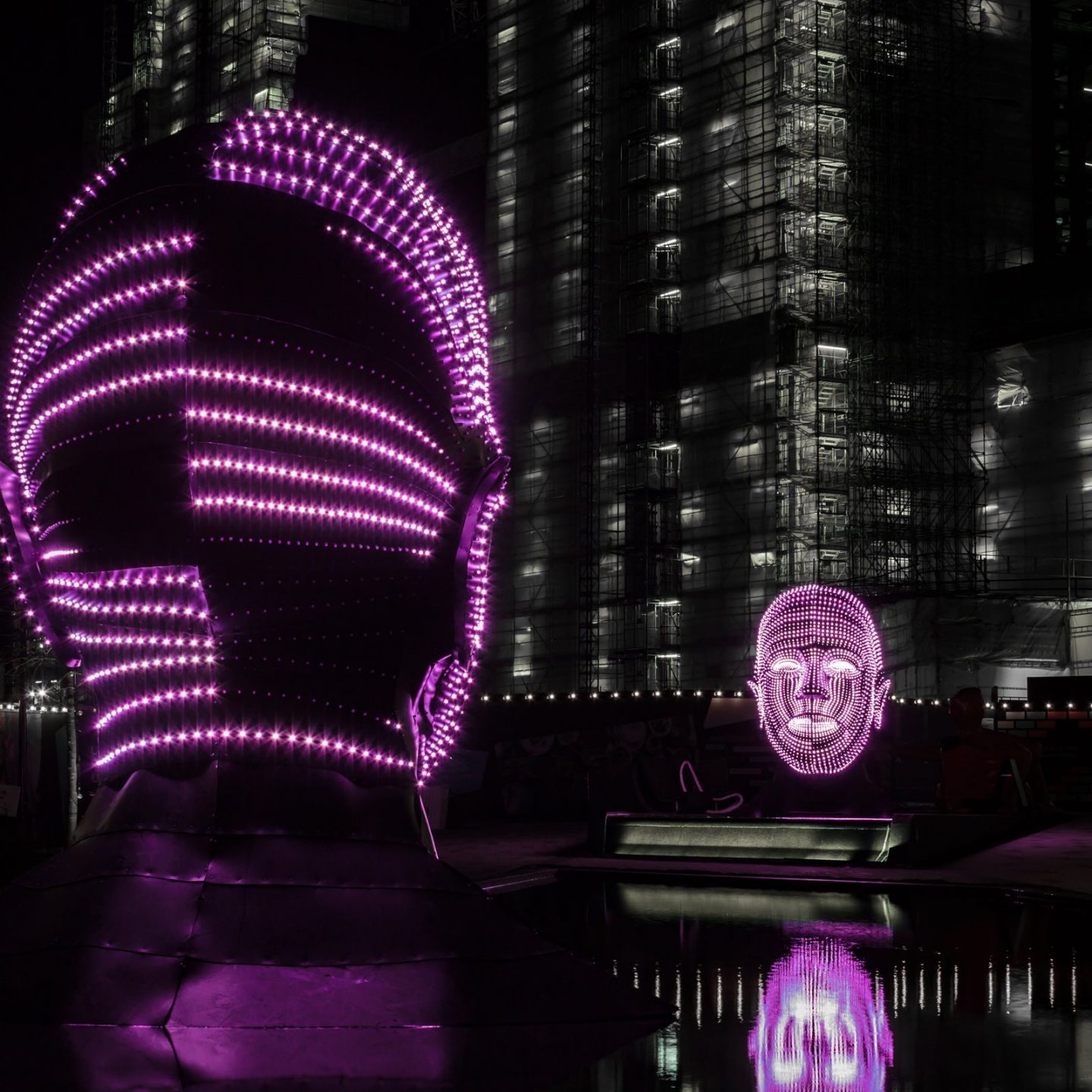 Battersea Power Station Light Festival - Talking Heads 3