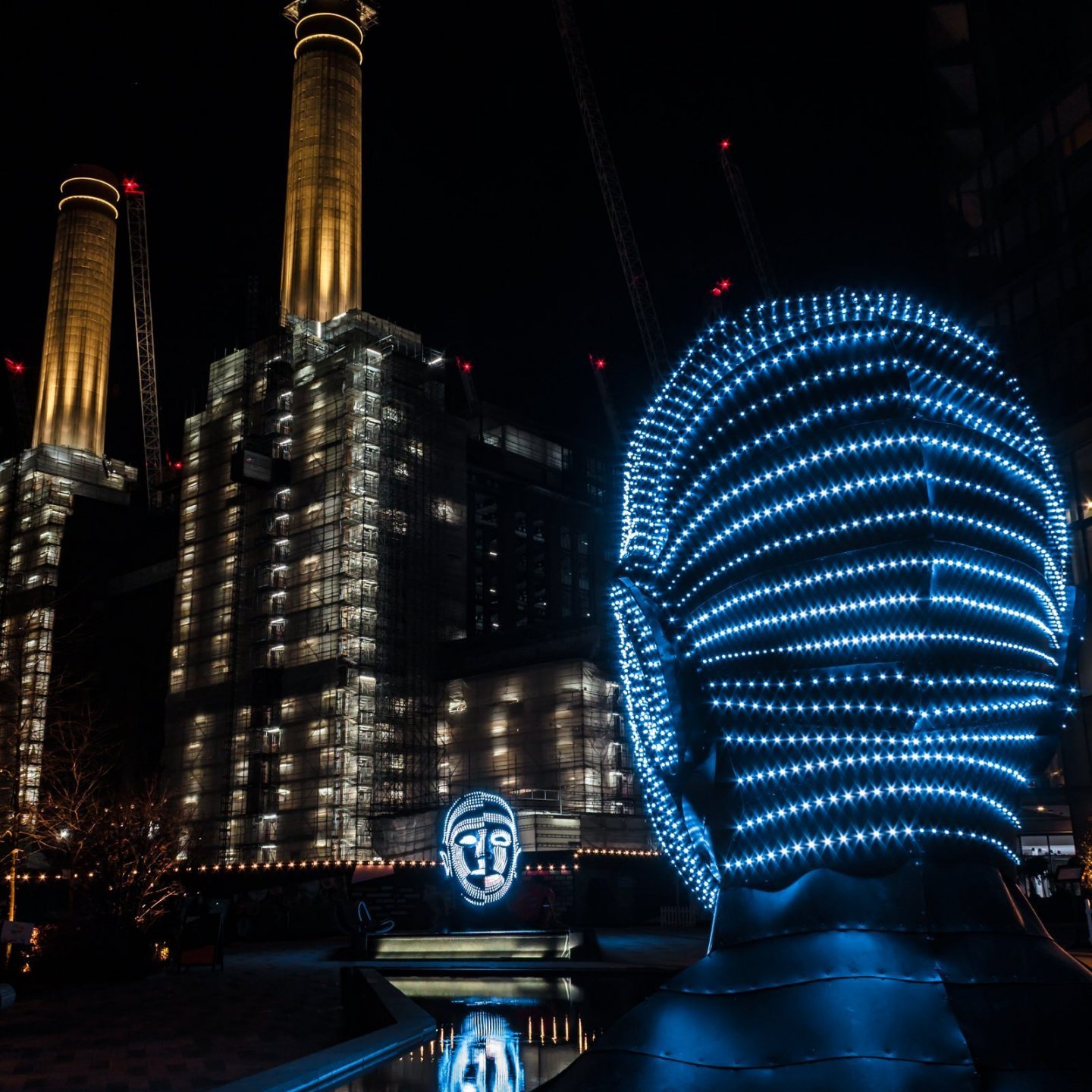 Battersea Power Station Light Festival - Talking Heads 4