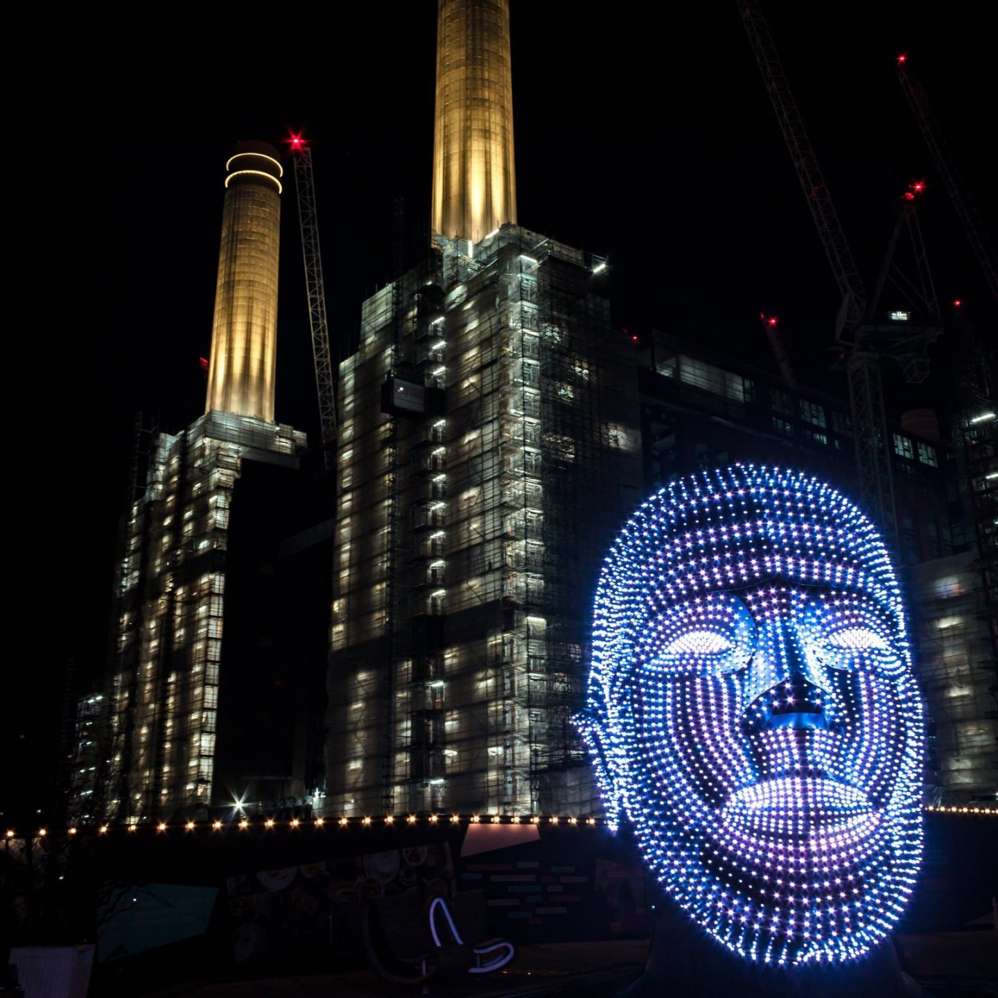 Battersea Power Station Light Festival - Talking Heads 8