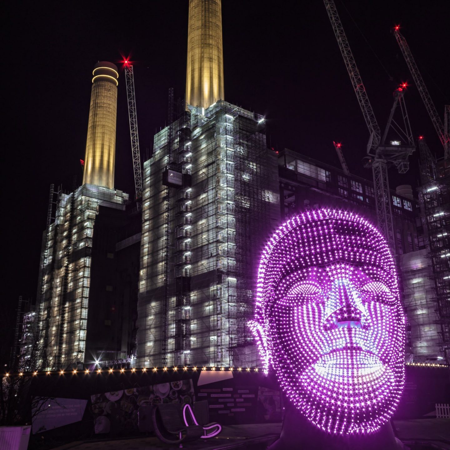 Battersea Power Station Light Festival - Talking Heads 9