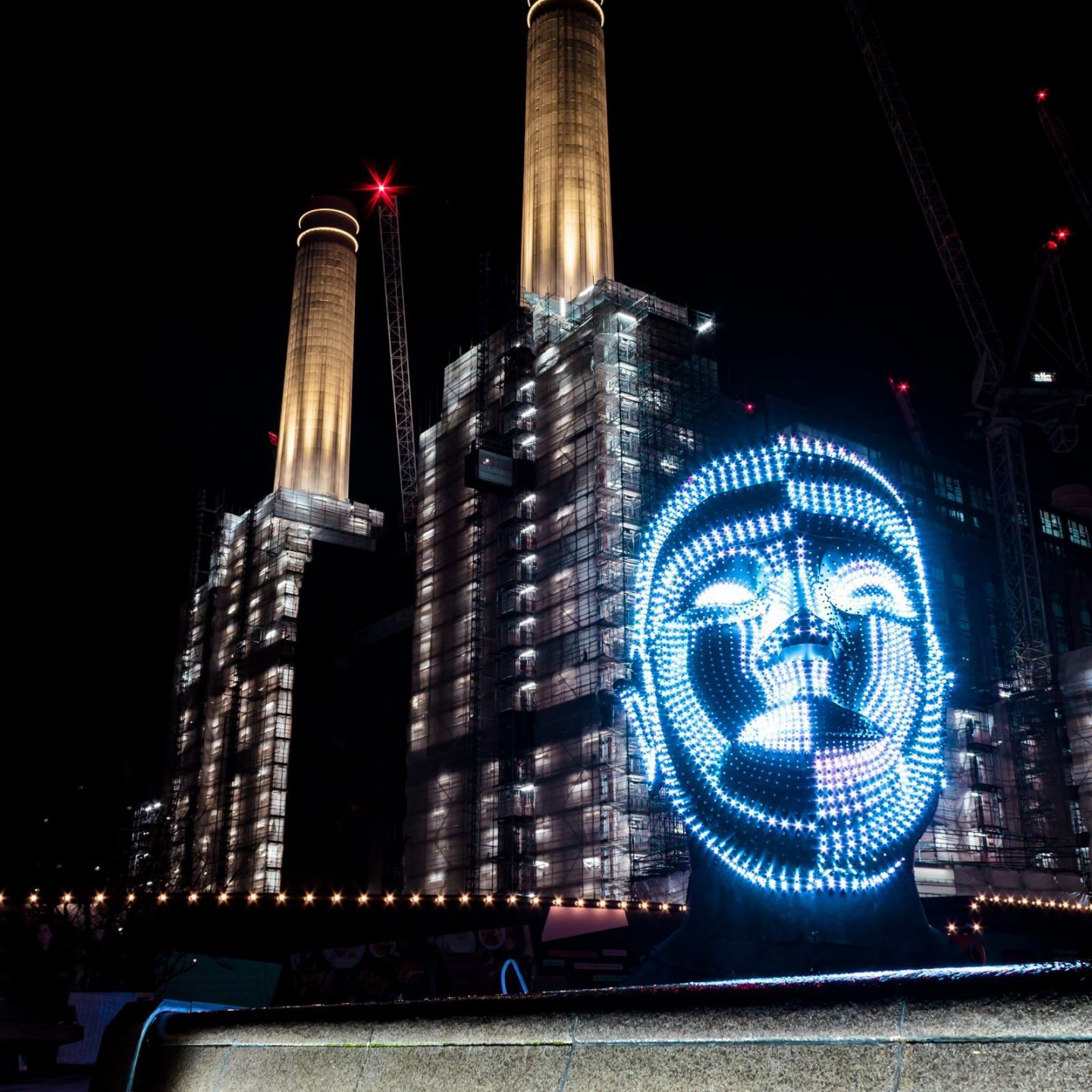 Battersea Power Station Light Festival - Talking Heads