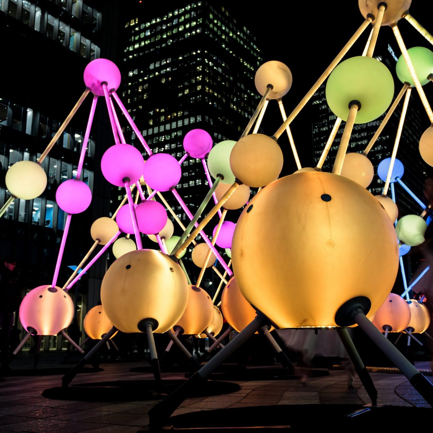 Canary Wharf Winter Lights 2020 - Affinity by Amigo & Amgio and S1T2