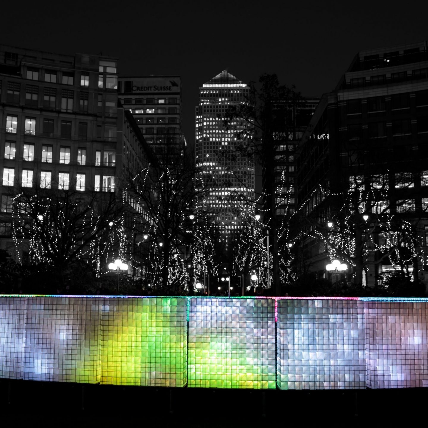 Canary Wharf Winter Lights 2020 - Lactolight 2